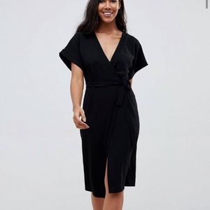 NWT ASOS design classic wrap kimono style dress